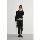 長袖裾フリルカーディガンダンボールニットショート丈春秋カーデ | On One's Own | 詳細画像13