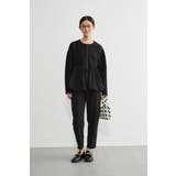 異素材切替バルーンヘムダブルジップブルゾンアウター異素材切り替え | On One's Own | 詳細画像13