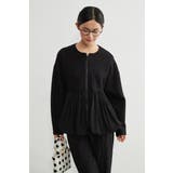 異素材切替バルーンヘムダブルジップブルゾンアウター異素材切り替え | On One's Own | 詳細画像5