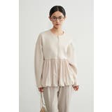 異素材切替バルーンヘムダブルジップブルゾンアウター異素材切り替え | On One's Own | 詳細画像4