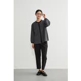 長袖ブラウスシャツフロッキープリント異素材切替トップス | On One's Own | 詳細画像18