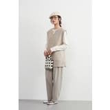 刺繍ベストチェーンステッチ チュニックニットベスト秋冬キーネックベスト | On One's Own | 詳細画像13 