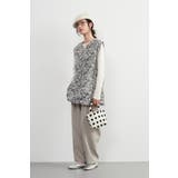 刺繍ベストチェーンステッチ チュニックニットベスト秋冬キーネックベスト | On One's Own | 詳細画像9 