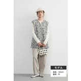 刺繍ベストチェーンステッチ チュニックニットベスト秋冬キーネックベスト | On One's Own | 詳細画像5 