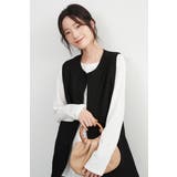 ノーカラーベストジレベストジャケットオフィスカジュアル | On One's Own | 詳細画像13