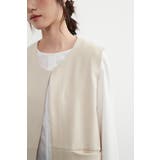 ノーカラーベストジレベストジャケットオフィスカジュアル | On One's Own | 詳細画像12