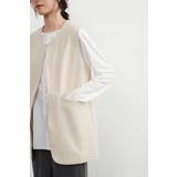 ノーカラーベストジレベストジャケットオフィスカジュアル | On One's Own | 詳細画像11