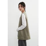 ノーカラーベストジレベストジャケットオフィスカジュアル | On One's Own | 詳細画像9