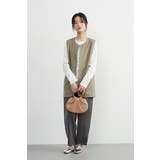 ノーカラーベストジレベストジャケットオフィスカジュアル | On One's Own | 詳細画像15