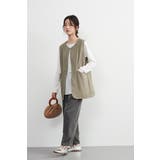 ノーカラーベストジレベストジャケットオフィスカジュアル | On One's Own | 詳細画像8