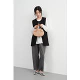 ノーカラーベストジレベストジャケットオフィスカジュアル | On One's Own | 詳細画像7