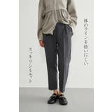 フロッキープリントセンタープレステーパードパンツレディースボトムス | On One's Own | 詳細画像7 