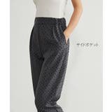 フロッキープリントセンタープレステーパードパンツレディースボトムス | On One's Own | 詳細画像5 