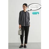 フロッキープリントセンタープレステーパードパンツレディースボトムス | On One's Own | 詳細画像9 