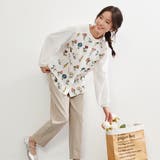 花柄刺繍長袖ブラウスレディーストップス綿麻コットンリネン白シャツ | On One's Own | 詳細画像3