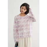 麻混ラッセル素材太ボーダー長袖プルオーバーシアートップス | On One's Own | 詳細画像9