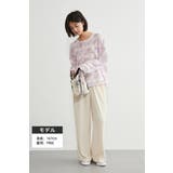 麻混ラッセル素材太ボーダー長袖プルオーバーシアートップス | On One's Own | 詳細画像11