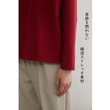 二重衿風ラウンドカラーダーツデザイン長袖Tシャツトップス カットソー | On One's Own | 詳細画像5