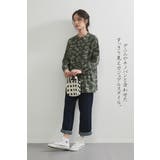 綿100%ブラウス長袖総柄プリントチュニックブラウス体型カバー | On One's Own | 詳細画像5