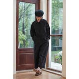 裾ギャザー麻綿ワイドパンツボトムスウエストゴムリラックスセットアップ対応 | On One's Own | 詳細画像11 