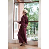 裾ギャザー麻綿ワイドパンツボトムスウエストゴムリラックスセットアップ対応 | On One's Own | 詳細画像10 