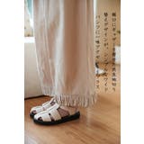 裾ギャザー麻綿ワイドパンツボトムスウエストゴムリラックスセットアップ対応 | On One's Own | 詳細画像7 