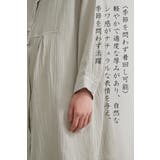 ダブルガーゼ綿100%トップスナチュラルロングチュニックブラウス | On One's Own | 詳細画像7