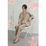 パンツスーツセットアップ2点セット上下セットフォーマル七分袖ジャケット | On One's Own | 詳細画像2