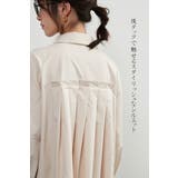 後タック長袖チュニックシャツジャケットライトアウターチュニックシャツ | On One's Own | 詳細画像2