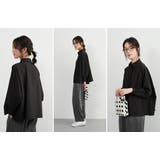 シワ防止ラグランワイドスリーブ長袖シャツシワになりにくいブラウストップス | On One's Own | 詳細画像3 