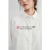 シワ防止ラグランワイドスリーブ長袖シャツシワになりにくいブラウストップス | On One's Own | 詳細画像10 