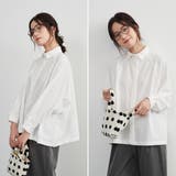 WHITE | シワ防止ラグランワイドスリーブ長袖シャツシワになりにくいブラウストップス | On One's Own