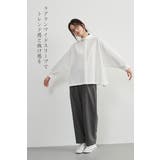 シワ防止ラグランワイドスリーブ長袖シャツシワになりにくいブラウストップス | On One's Own | 詳細画像8 