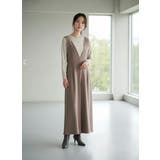 ワイドレッグ リラックス ジャンパーパンツ つなぎ サロペットオールインワン | On One's Own | 詳細画像2