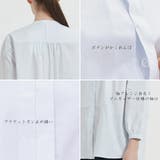 綿100%長袖シャツブラウスレディースフライプラケットクルーネック | On One's Own | 詳細画像5