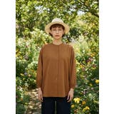 綿100%長袖シャツブラウスレディースフライプラケットクルーネック | On One's Own | 詳細画像7