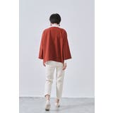 Vネックセンターシーム長袖ミニマムシンプルプルオーバートップス | On One's Own | 詳細画像7