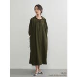 OLIVE | 半袖ロングワンピースシフォン切替フレアタックロング丈 Aライン | On One's Own