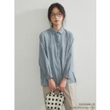 BLUE | ドルマンスリーブ長袖シャツルーズフィットブラウストップス | On One's Own