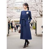 ワンピース風ジャケット長袖アウター羽織れる立体感素材セレモニー | On One's Own | 詳細画像14