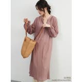 DPINK | 綿混シアー長袖チュニックワンピースレイヤード便利体型カバーナチュラル | On One's Own