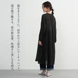 綿混シアー長袖チュニックワンピースレイヤード便利体型カバーナチュラル | On One's Own | 詳細画像3