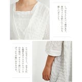 ギンガムチェックプルオーバースクエアネック7分袖トップス | On One's Own | 詳細画像6 