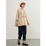 ギンガムチェックプルオーバースクエアネック7分袖トップス | On One's Own | 詳細画像9 