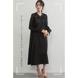 BLACK | シアー 長袖ボレロワンピースセットアップ卒業式フォーマルパーティードレス | On One's Own