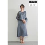 GRAYBLUE | シアー 長袖ボレロワンピースセットアップ卒業式フォーマルパーティードレス | On One's Own