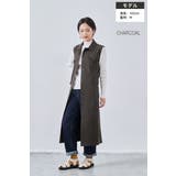 CHARCOAL | ミリタリーロングベストビッグポケットノースリーブワンピース | On One's Own