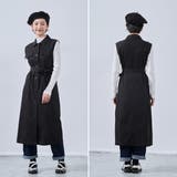 ミリタリーロングベストビッグポケットノースリーブワンピース | On One's Own | 詳細画像2