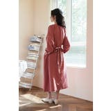 ワンピースパイピングディテール長袖 ギャザーエレガントオケージョン | On One's Own | 詳細画像4 