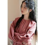 ワンピースパイピングディテール長袖 ギャザーエレガントオケージョン | On One's Own | 詳細画像8 